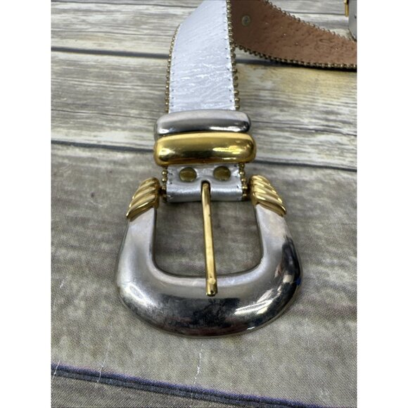Vintage B.B. Simon Gold Silver Swarovski Belt Size 28 main image 8
